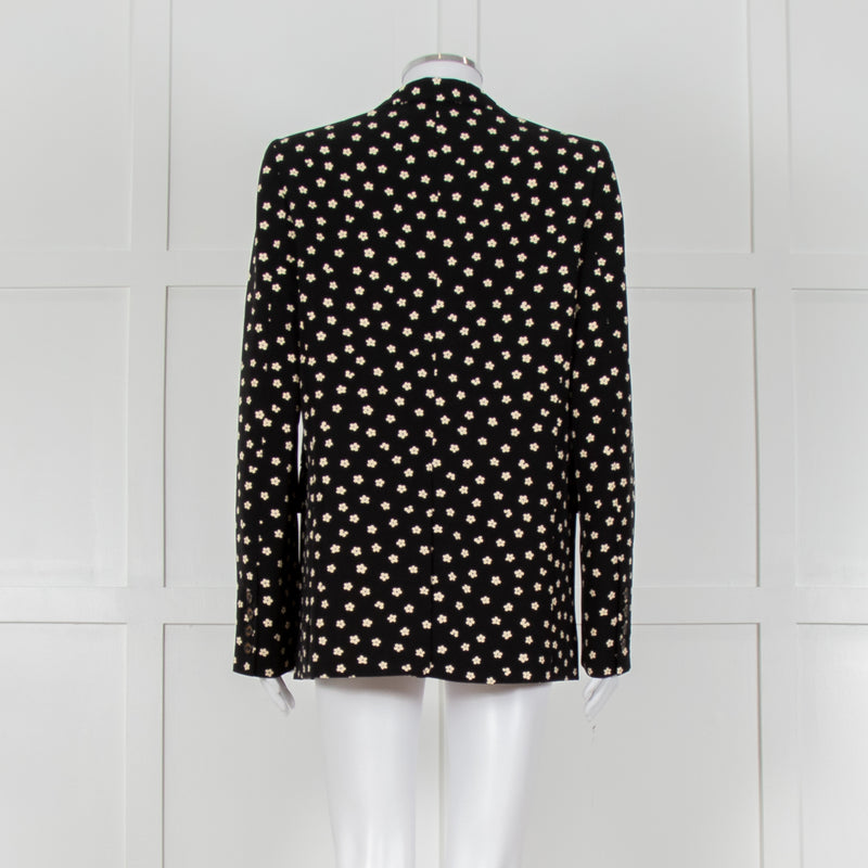 Fabienne Chapot Black Cream Daisy Print Blazer