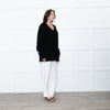 Raey Black Heavy Knit Crewneck Jumper