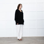 Raey Black Heavy Knit Crewneck Jumper