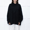 Armarium Black Cotton Oversized Shirt