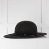 Maison Michel Paris Black Felt Alice Hat