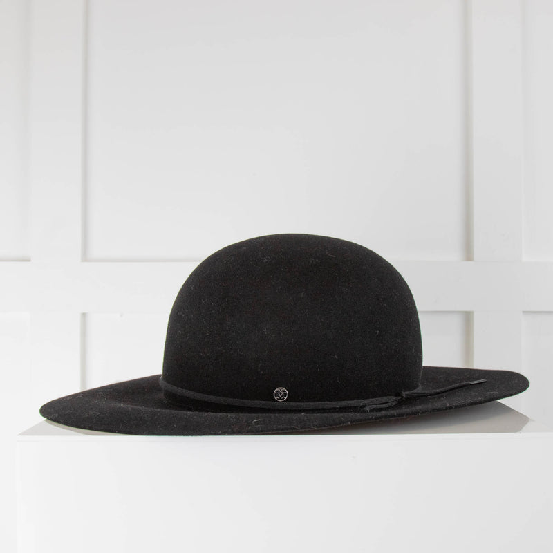 Maison Michel Paris Black Felt Alice Hat