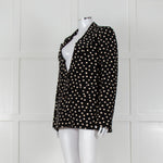 Fabienne Chapot Black Cream Daisy Print Blazer
