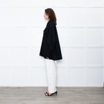 Armarium Black Cotton Oversized Shirt