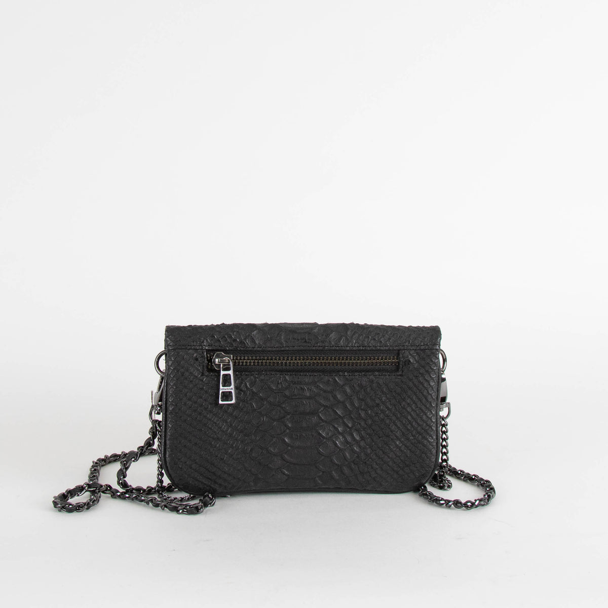 Zadig & Voltaire Preloved Black Rock Nano Savage Clutch Bag