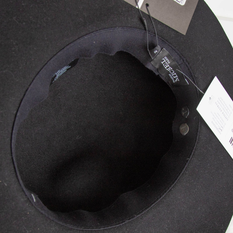 Maison Michel Paris Black Felt Alice Hat
