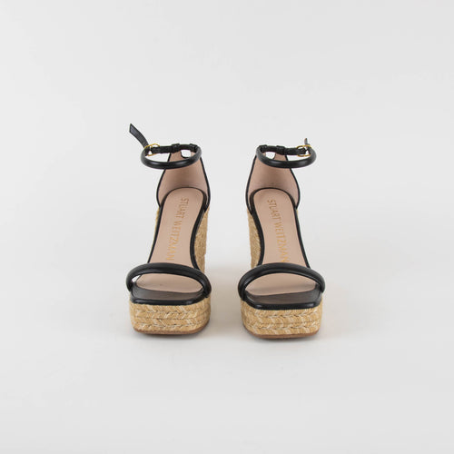 Stuart Weitzman Black Nudistcurve Sandal