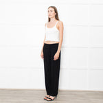 Iris & Ink Black Straight Leg Trousers