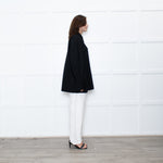 Armarium Black Cotton Oversized Shirt