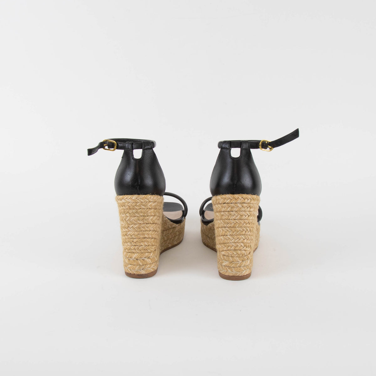 Stuart Weitzman Black Nudistcurve Sandal