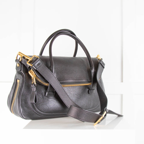 Tom Ford Black Leather Jennifer Bag