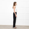 Iris & Ink Black Straight Leg Trousers