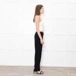 Iris & Ink Black Straight Leg Trousers