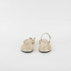Prada Gold Metallic Flat Thong Sandal