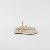 Prada Gold Metallic Flat Thong Sandal