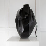 Stella McCartney Black Leather Drawstring Bucket Bag