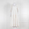 Neve & Noor White Broderie Anglaise Puff Sleeve Maxi Dress