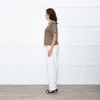 Isabel Marant Brown Tuck Shoulder T-Shirt