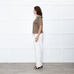 Isabel Marant Brown Tuck Shoulder T-Shirt