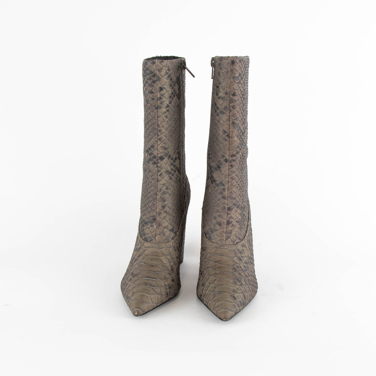 Yeezy Season 7 Embossed Khaki Ankle Boots