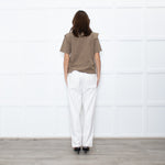Isabel Marant Brown Tuck Shoulder T-Shirt