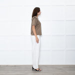 Isabel Marant Brown Tuck Shoulder T-Shirt