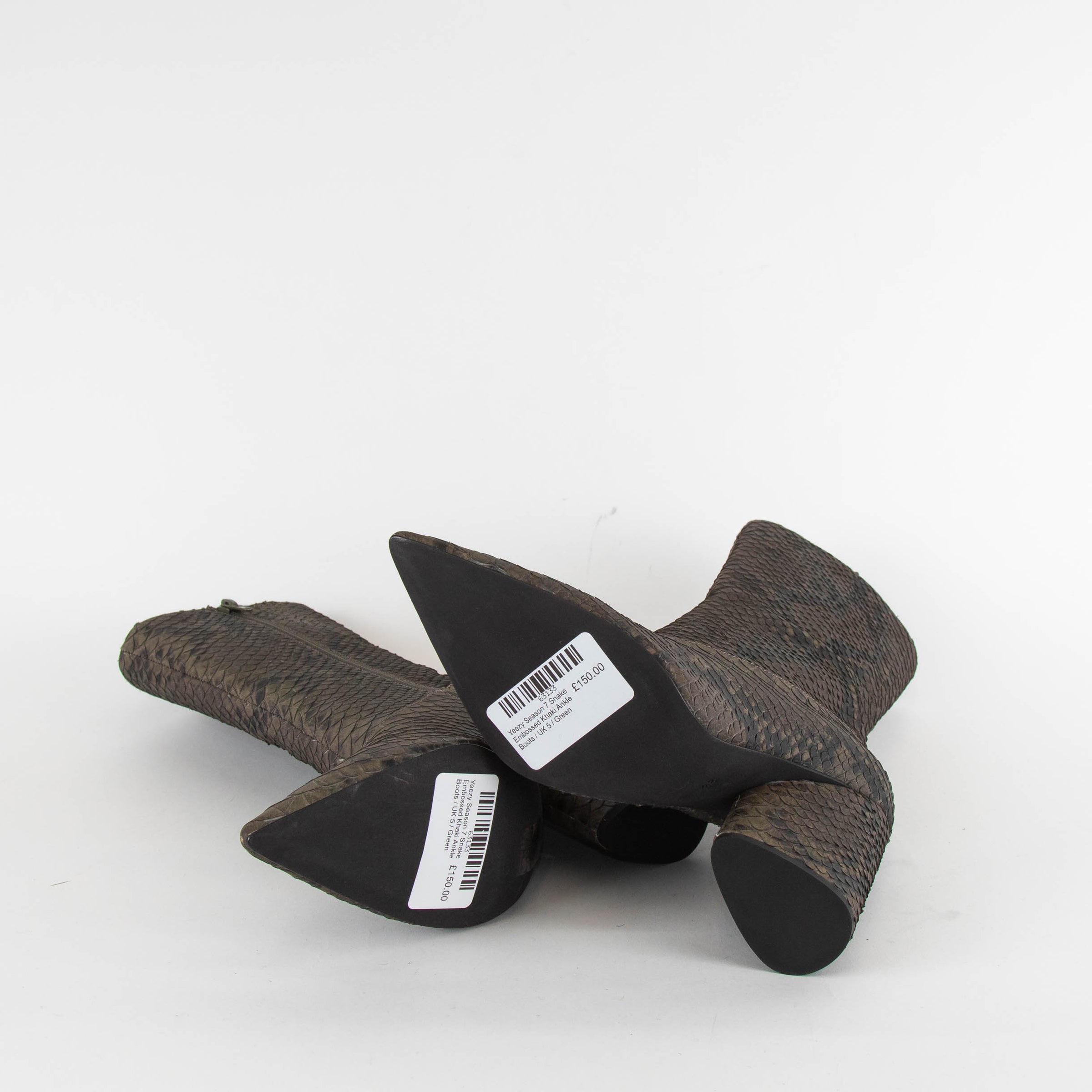 Yeezy Season Embossed Khaki Ankle Boots – Phoenix Style