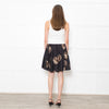 Dolce & Gabbana Black Brown Coin Print Textured Mini Skirt