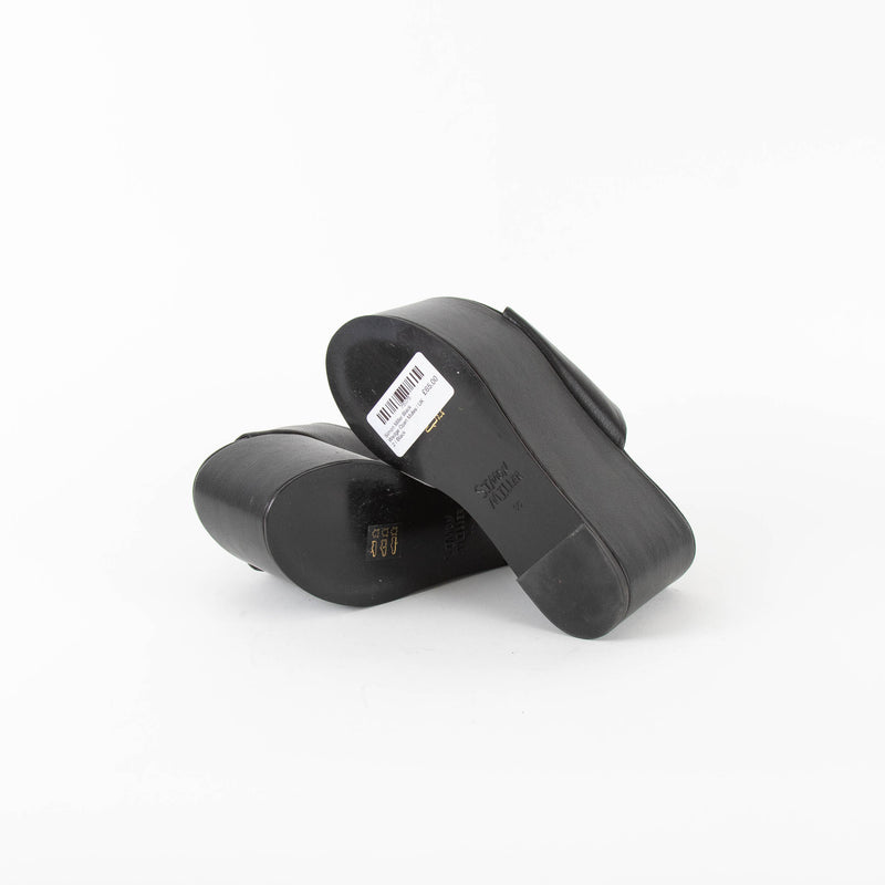 Simon Miller Black Wedge Open Mules