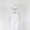 Zadig & Voltaire Cream Slogan Long Sleeve T-Shirt