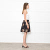 Dolce & Gabbana Black Brown Coin Print Textured Mini Skirt