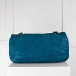 Chanel Glint East West Flap Bag in Turquoise