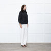 Christian Dior Black White Specked Bubble Roll Neck Jumper