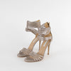 Diane Von Furstenberg Ursual Metallic Silver Strappy Sandal