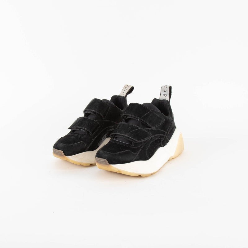 Stella McCartney Black Patent Eclypse Velcro Trainer