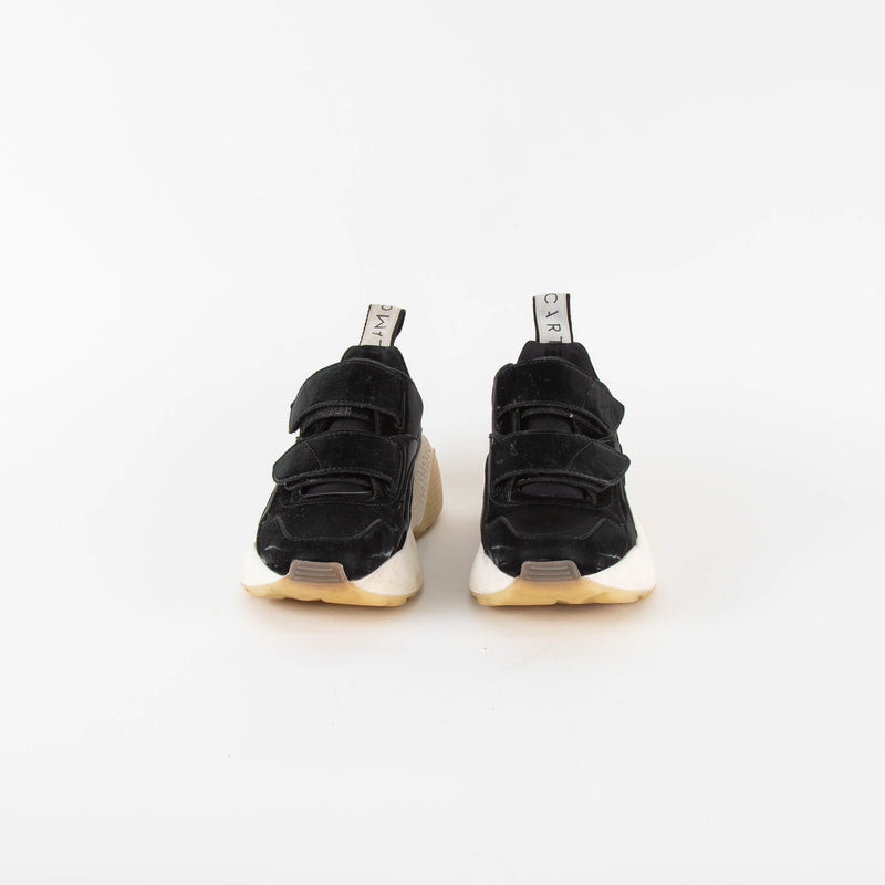 Stella McCartney Black Patent Eclypse Velcro Trainer