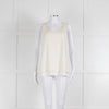Strenesse Cream Silk Front Cotton Tank Top