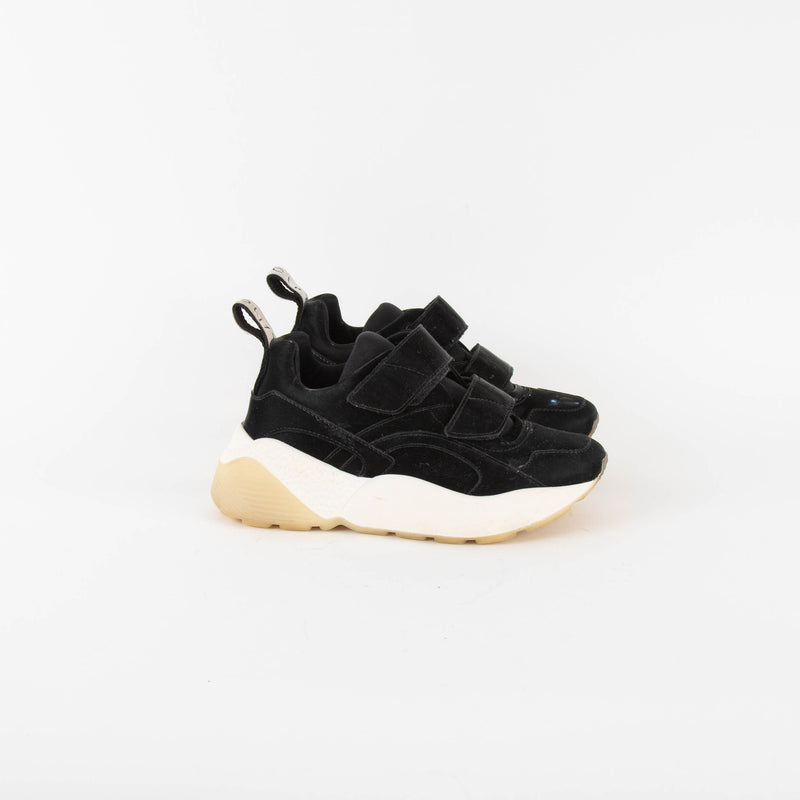 Stella McCartney Black Patent Eclypse Velcro Trainer