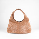 Bottega Veneta Tan Intrecciato Weave Ball Hobo Bag