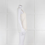 Strenesse Cream Silk Front Cotton Tank Top