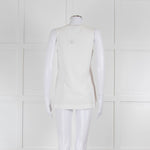 Strenesse Cream Silk Front Cotton Tank Top