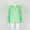 Primrose Park Green And White Floral Print Long Sleeve Top