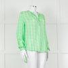 Primrose Park Green And White Floral Print Long Sleeve Top