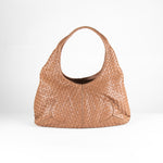 Bottega Veneta Tan Intrecciato Weave Ball Hobo Bag