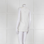 Strenesse Cream Silk Front Cotton Tank Top