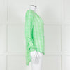 Primrose Park Green And White Floral Print Long Sleeve Top