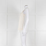 Strenesse Cream Silk Front Cotton Tank Top
