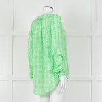 Primrose Park Green And White Floral Print Long Sleeve Top