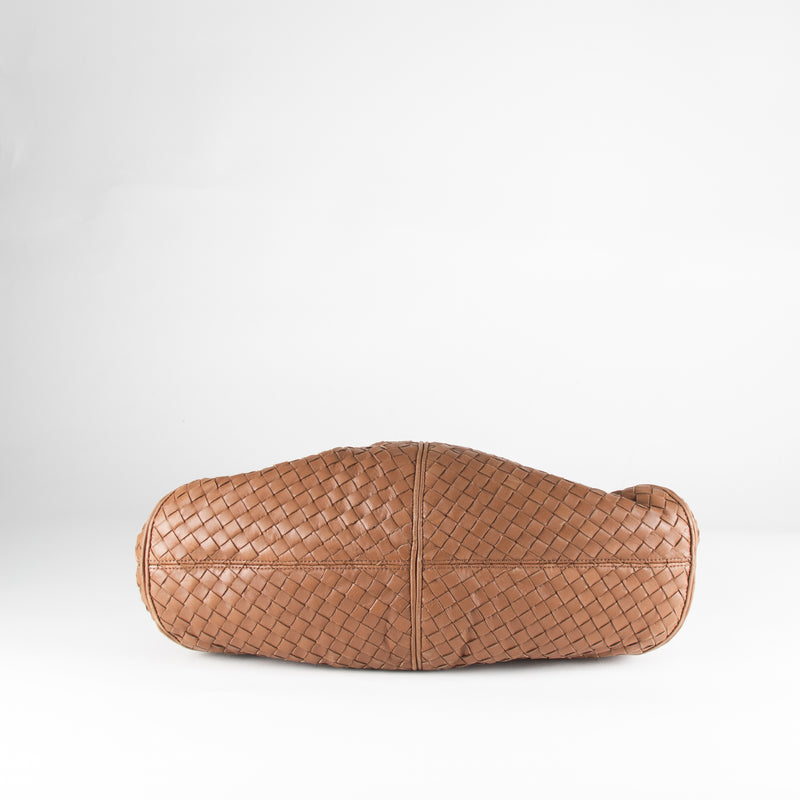 Bottega Veneta Tan Intrecciato Weave Ball Hobo Bag