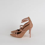 Malone Souliers Tan Robyn Triple Strap Shoes